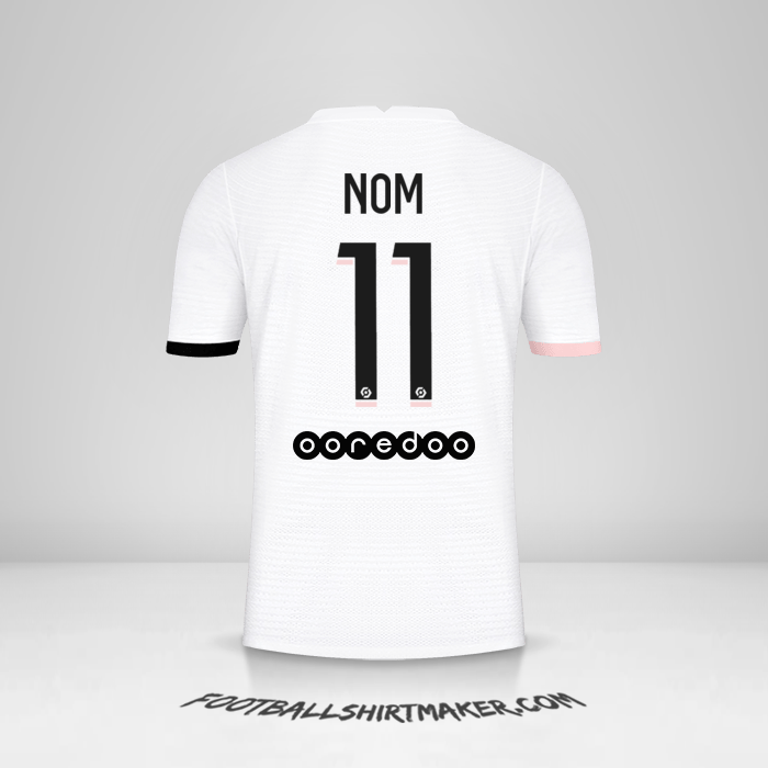 Maillot Paris Saint Germain 2021/2022 Extérieur -  nom - 11