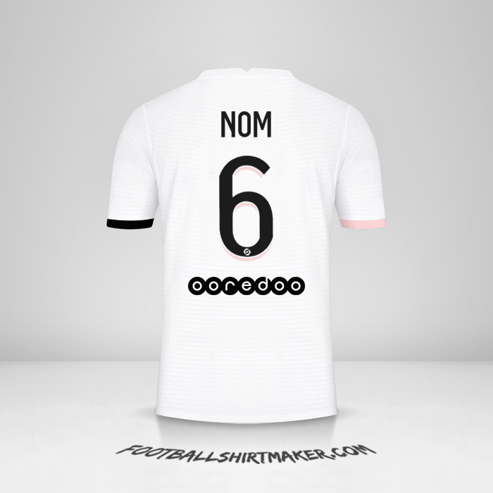 Maillot Paris Saint Germain 2021/2022 Extérieur -  nom - 6