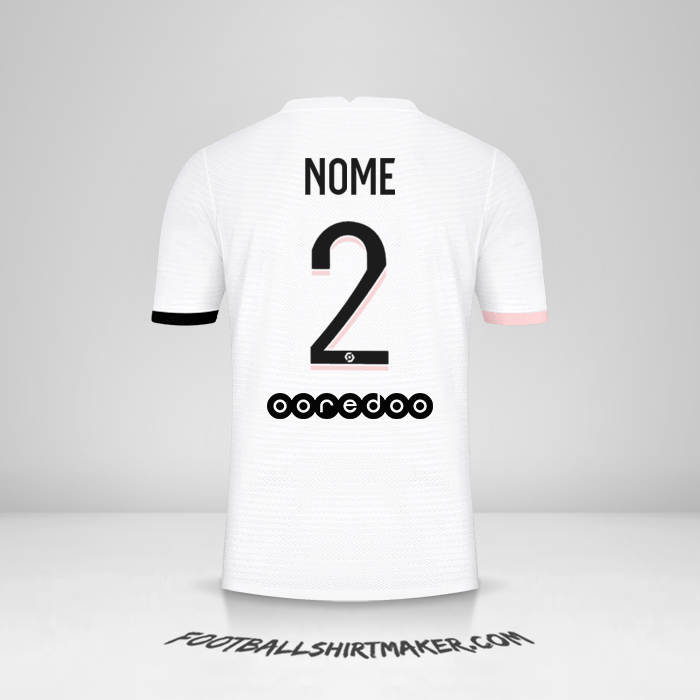 Maglia Paris Saint Germain 2021/2022 Seconda -  nome - 2
