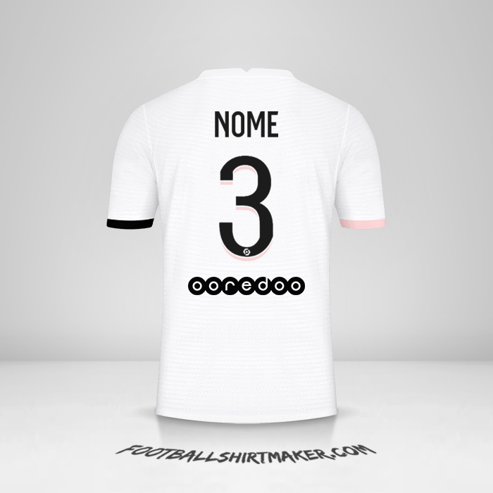 Camisa Paris Saint Germain 2021/2022 Alternativa -  nome - 3