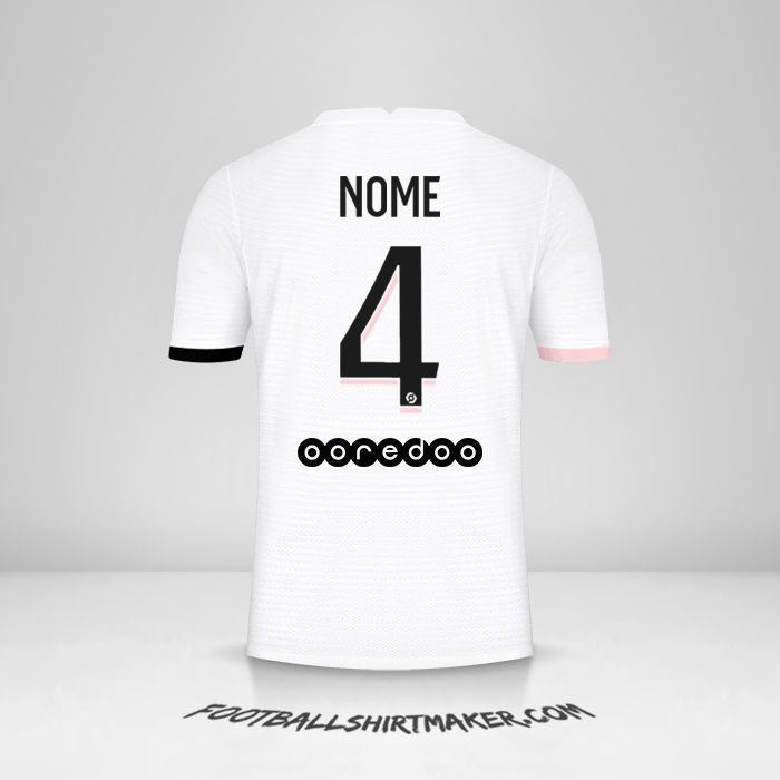 Maglia Paris Saint Germain 2021/2022 Seconda -  nome - 4