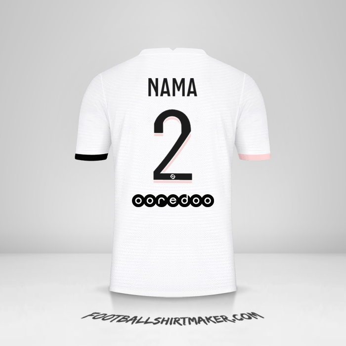 Jersey Paris Saint Germain 2021/2022 Alternatif -  nama - 2