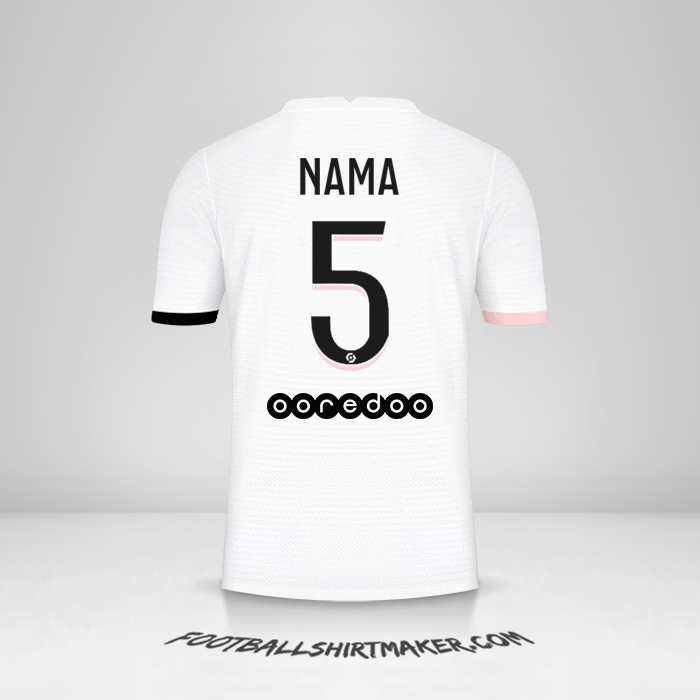 Jersey Paris Saint Germain 2021/2022 Alternatif -  nama - 5