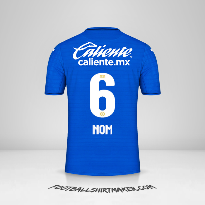 Maillot Cruz Azul 2021/2022 -  nom - 6