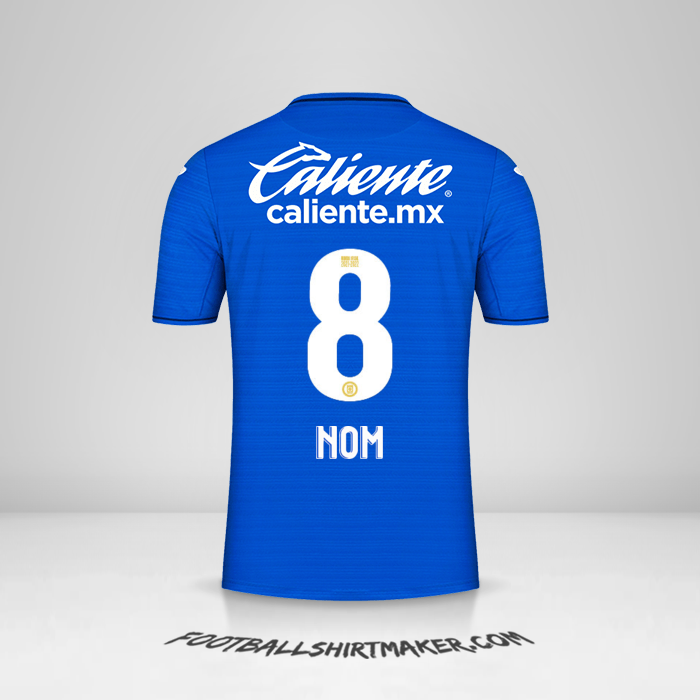 Maillot Cruz Azul 2021/2022 -  nom - 8
