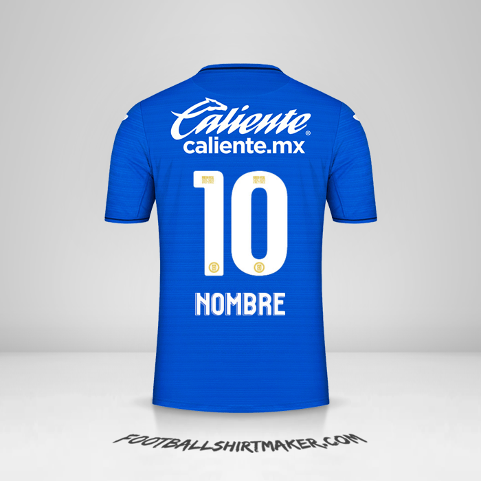 Jersey Cruz Azul 2021/2022 -  nombre - 10