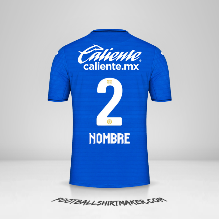 Jersey Cruz Azul 2021/2022 -  nombre - 2
