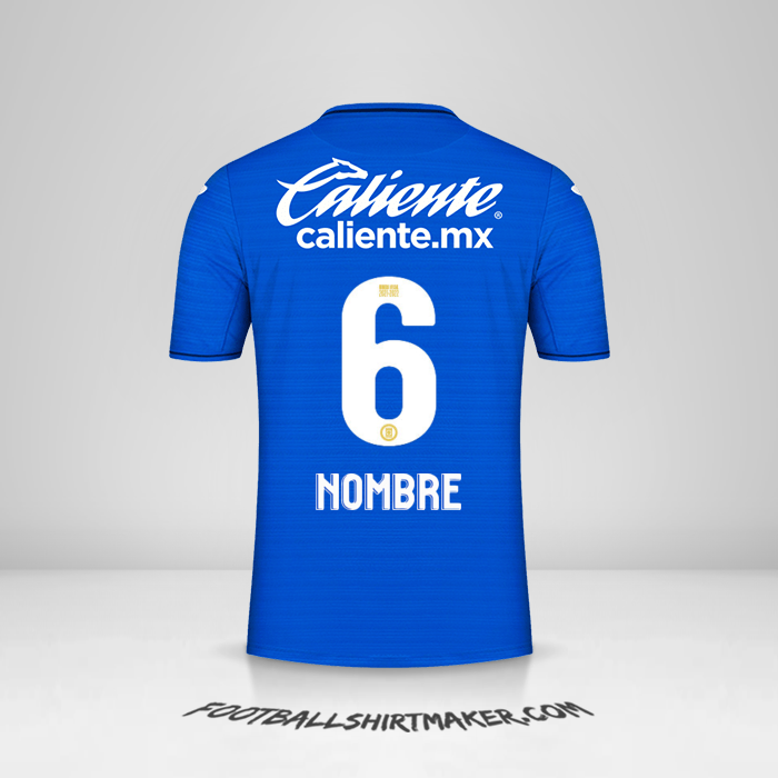 Jersey Cruz Azul 2021/2022 -  nombre - 6