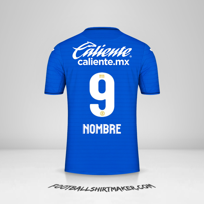 Jersey Cruz Azul 2021/2022 -  nombre - 9