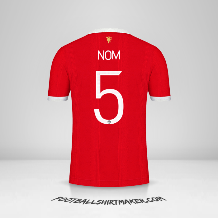 Maillot Manchester United Cup 2021/2022 -  nom - 5