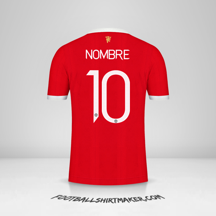Jersey Manchester United Cup 2021/2022 -  nombre - 10