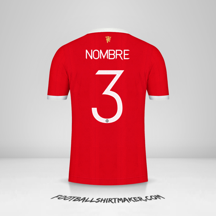 Camiseta Manchester United Cup 2021/2022 -  nombre - 3