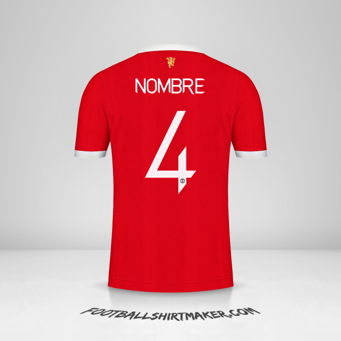 Camiseta Manchester United Cup 2021/2022 -  nombre - 4