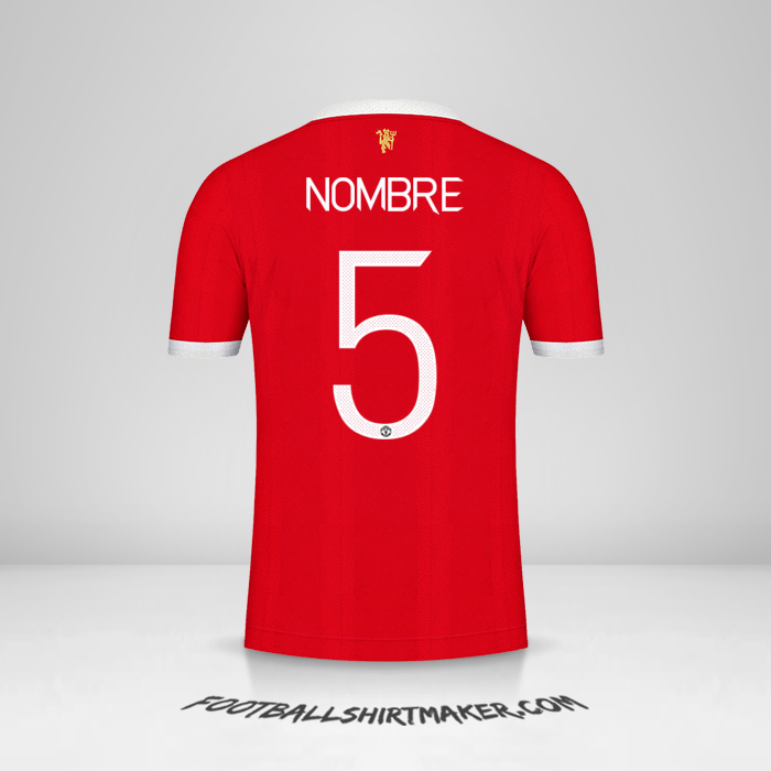 Jersey Manchester United Cup 2021/2022 -  nombre - 5