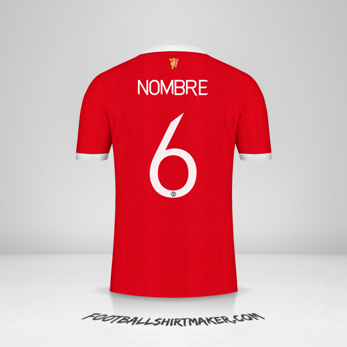 Jersey Manchester United Cup 2021/2022 -  nombre - 6