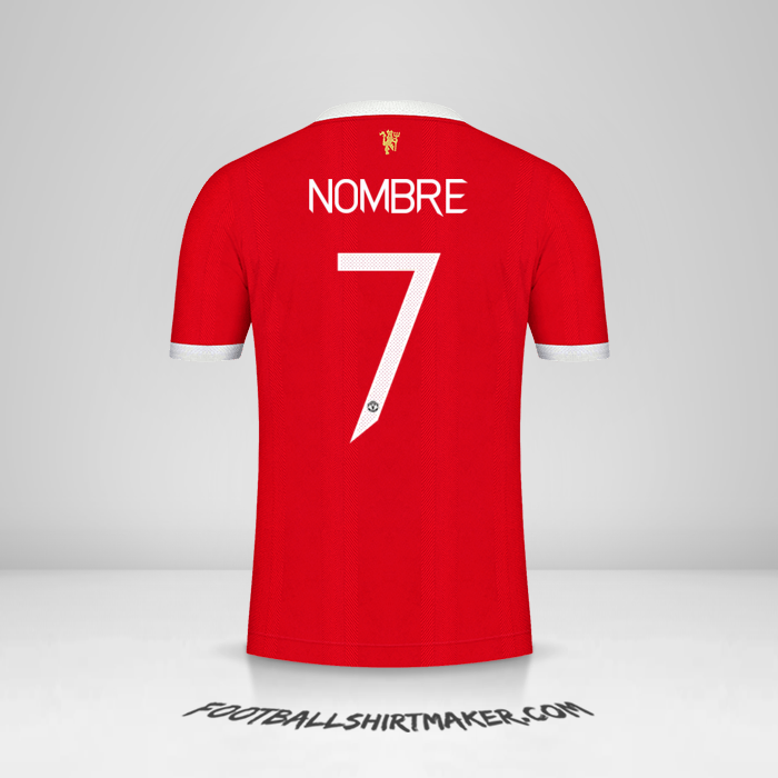 Jersey Manchester United Cup 2021/2022 -  nombre - 7