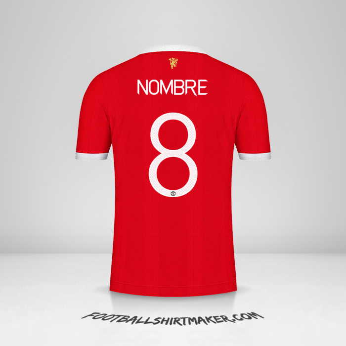 Jersey Manchester United Cup 2021/2022 -  nombre - 8