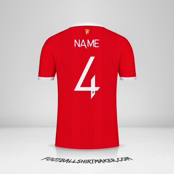 Trikot Manchester United Cup 2021/2022 -  name - 4