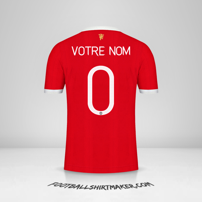 Maillot Manchester United Cup 2021/2022 -  votre nom - 0