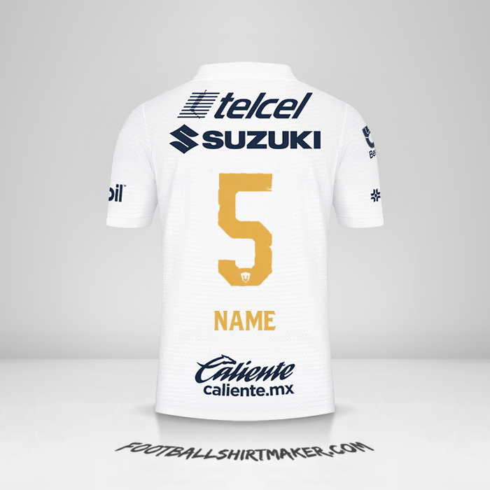 Jersey Pumas UNAM 2021/2022 -  name - 5