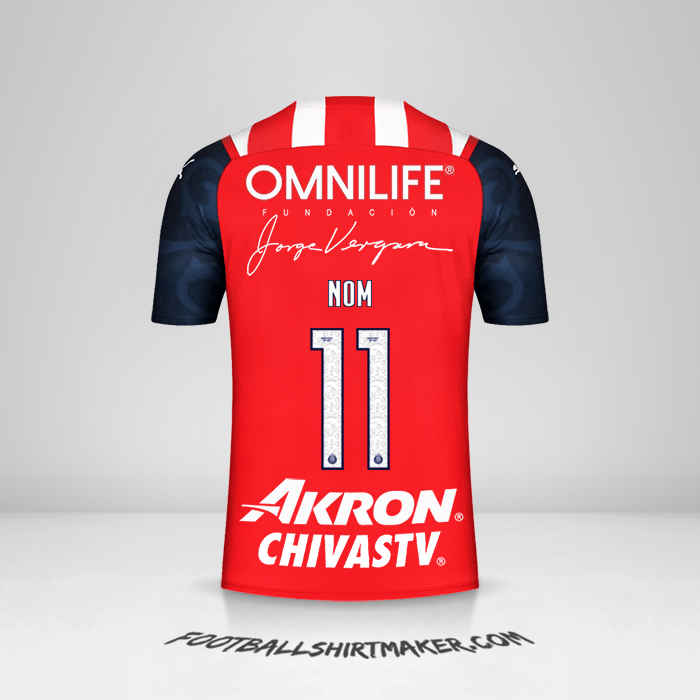Maillot Guadalajara 2021/2022 -  nom - 11