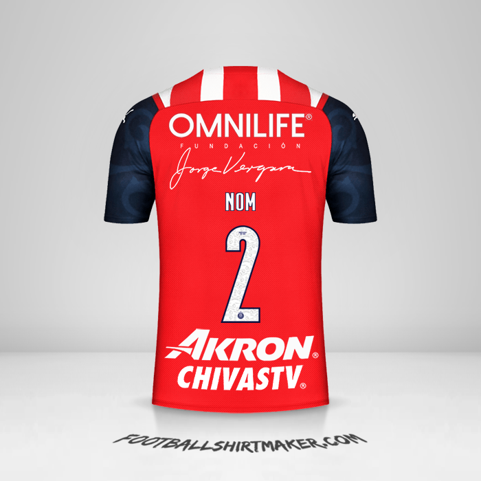 Maillot Guadalajara 2021/2022 -  nom - 2