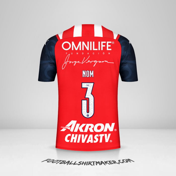 Maillot Guadalajara 2021/2022 -  nom - 3