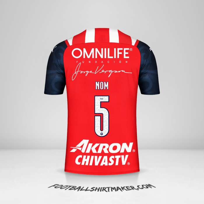 Maillot Guadalajara 2021/2022 -  nom - 5