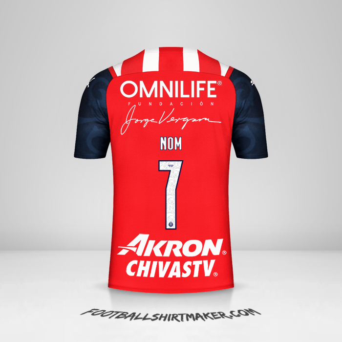 Maillot Guadalajara 2021/2022 -  nom - 7