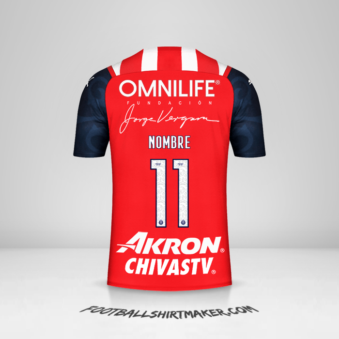 Jersey Guadalajara 2021/2022 -  nombre - 11