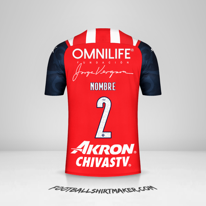Jersey Guadalajara 2021/2022 -  nombre - 2