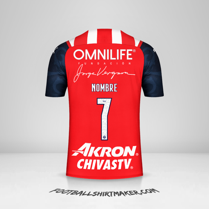 Jersey Guadalajara 2021/2022 -  nombre - 7