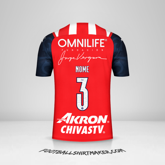 Camisa Guadalajara 2021/2022 -  nome - 3
