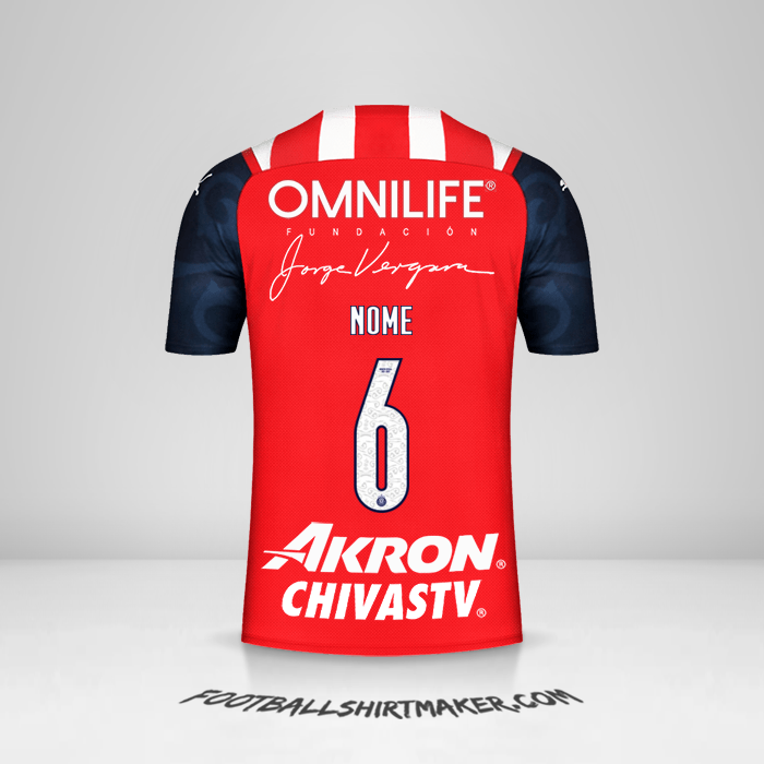 Camisola Guadalajara 2021/2022 -  nome - 6