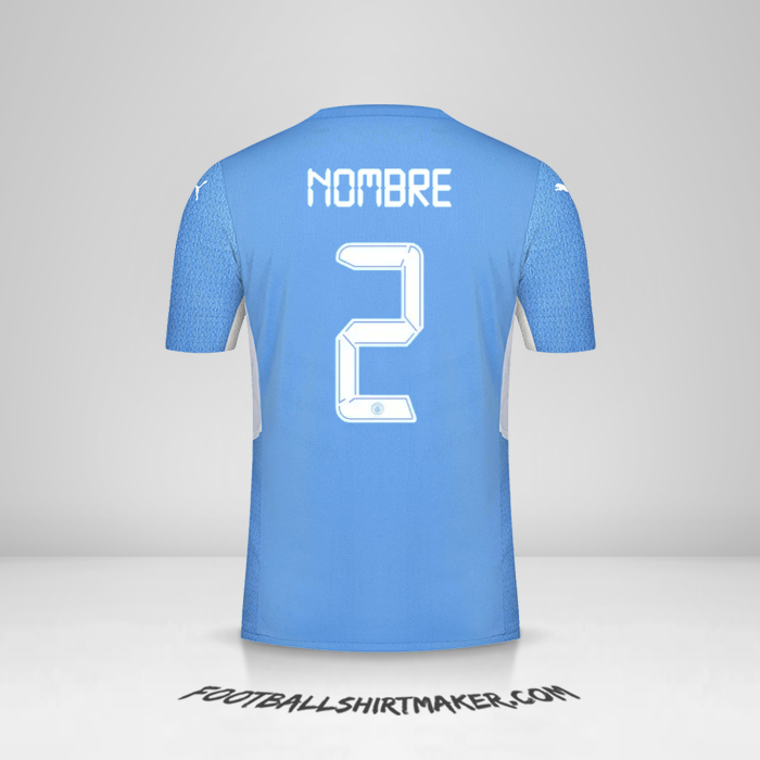 Camiseta Manchester City Cup 2021/2022 -  nombre - 2