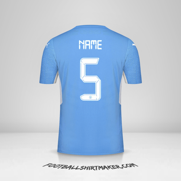 Trikot Manchester City Cup 2021/2022 -  name - 5