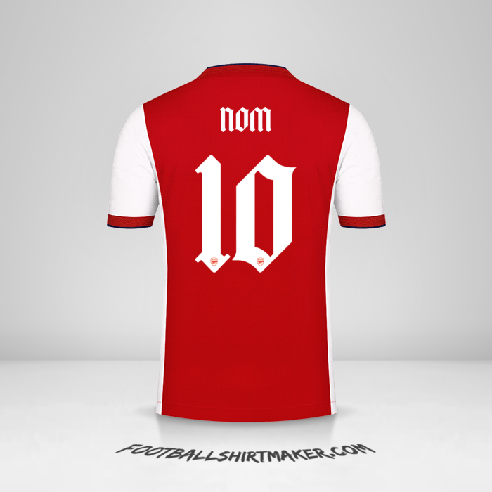 Maillot Arsenal Cup 2021/2022 -  nom - 10