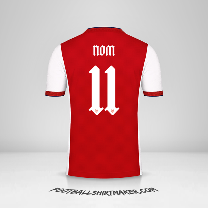 Maillot Arsenal Cup 2021/2022 -  nom - 11