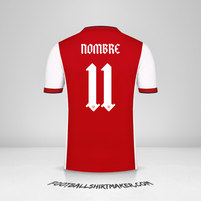 Jersey Arsenal Cup 2021/2022 -  nombre - 11