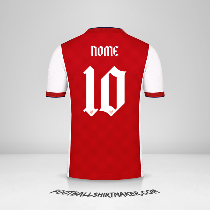 Camisola Arsenal Cup 2021/2022 -  nome - 10