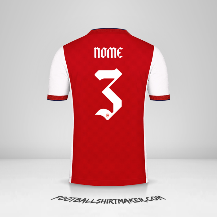 Maglia Arsenal Cup 2021/2022 -  nome - 3