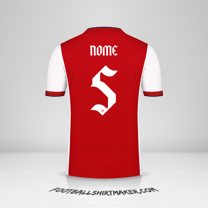 Maglia Arsenal Cup 2021/2022 -  nome - 5