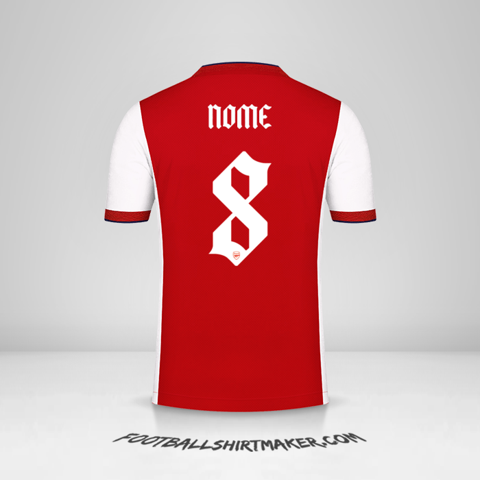 Camisola Arsenal Cup 2021/2022 -  nome - 8