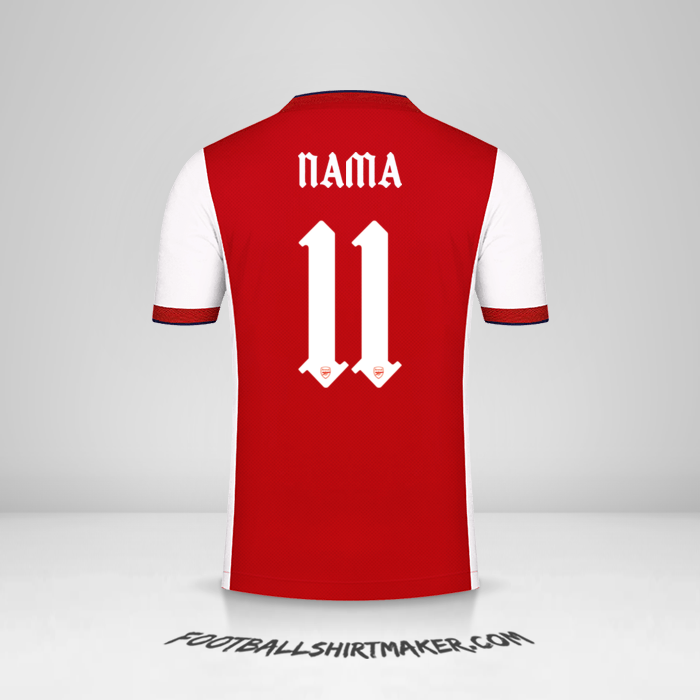 Jersey Arsenal Cup 2021/2022 -  nama - 11