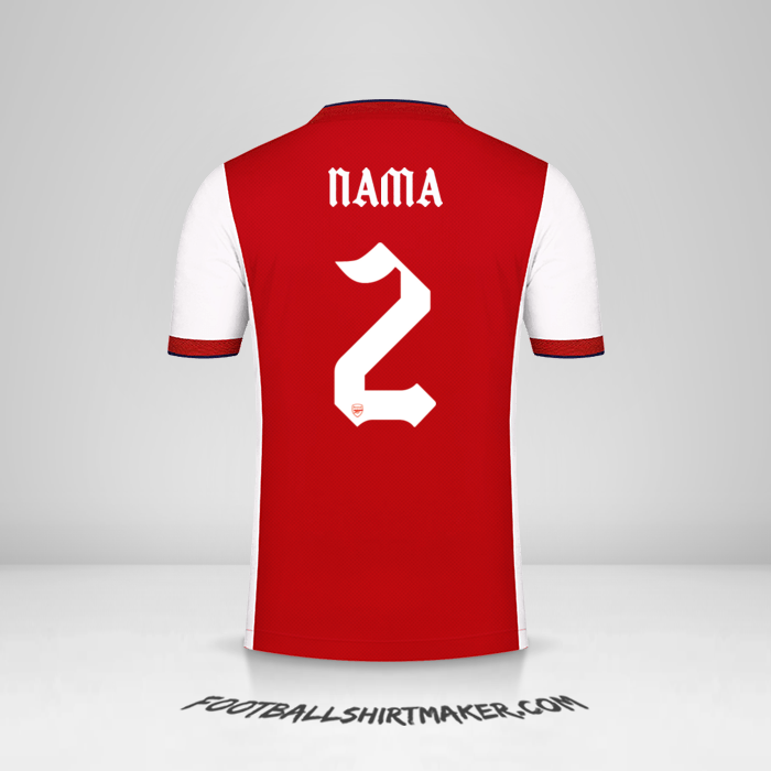 Jersey Arsenal Cup 2021/2022 -  nama - 2