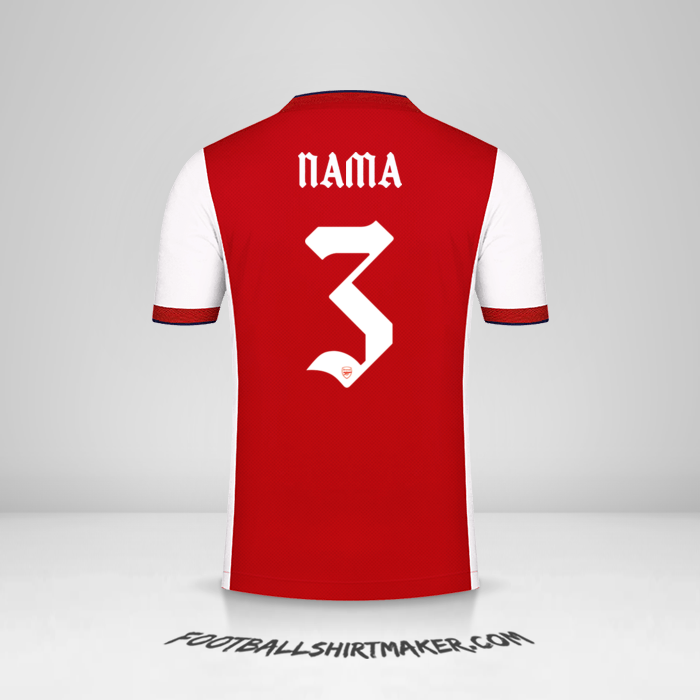 Jersey Arsenal Cup 2021/2022 -  nama - 3