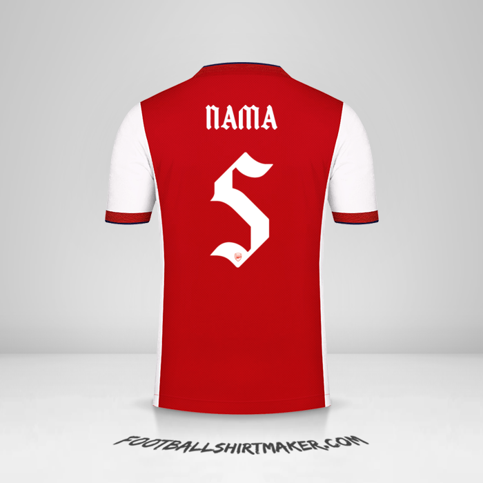 Jersey Arsenal Cup 2021/2022 -  nama - 5