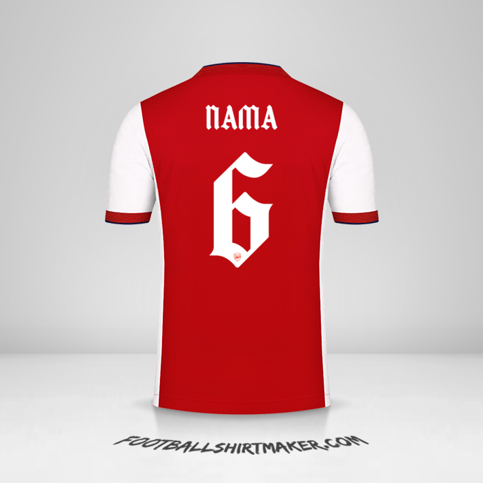 Jersey Arsenal Cup 2021/2022 -  nama - 6