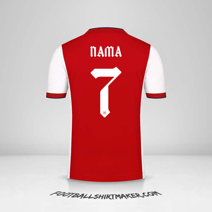 Jersey Arsenal Cup 2021/2022 -  nama - 7