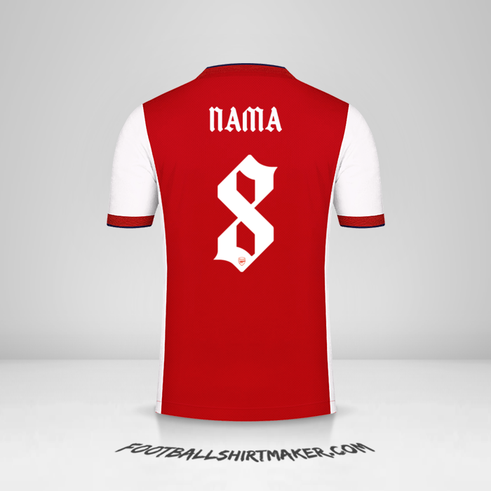 Jersey Arsenal Cup 2021/2022 -  nama - 8